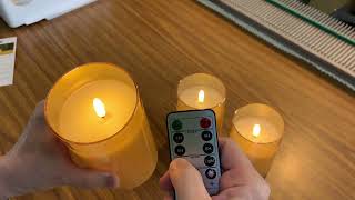Flameless wax candles in glass, absolutely gorgeous A+ screenshot 1