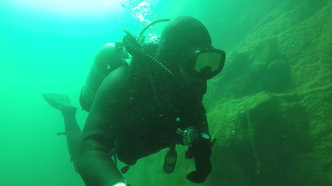 Vintage scuba diving The Wall at Lake Wazee, Wisconsin YouTube