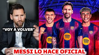 🚨MESSI ANUNCIA SU REGRESO AL BARCELONA - JUGARA CON LAMINE YAMAL