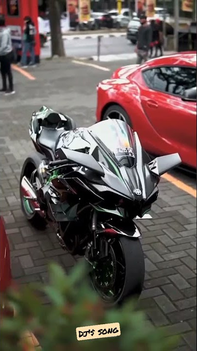 Kawasaki Ninja H2R //With double music // DJ'S SONG //#kawasaki #bikestatus #status