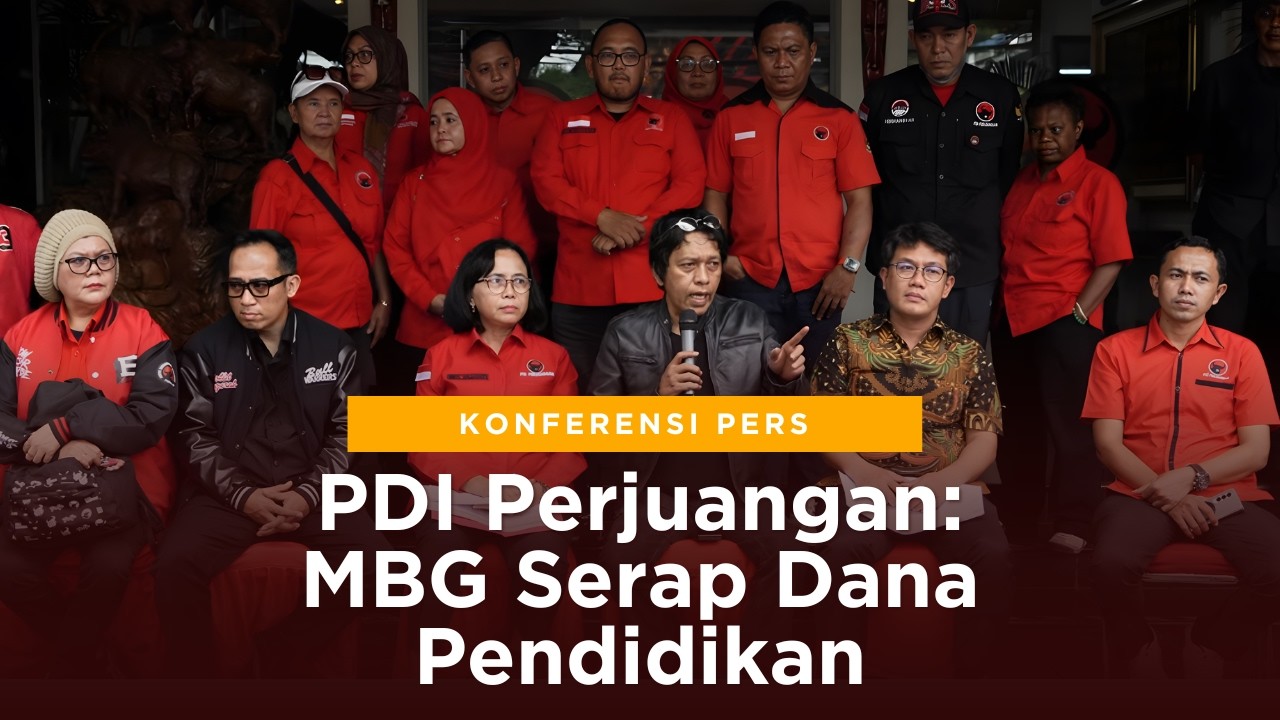 (Full) Konferensi Pers PDI Perjuangan: MBG Serap Dana Pendidikan