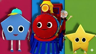 Bob The Train | Shapes Song For Kids And Baby | Adventure with Shapes and 123s |