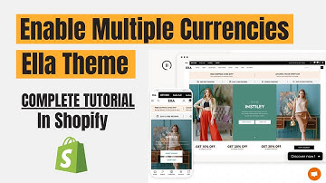 How to Add Multiple Currencies in Ella Theme using Shopify | 100% Working