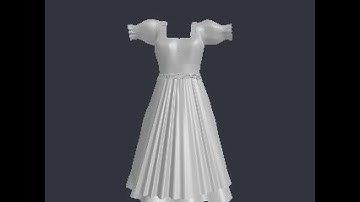 3D Model of dress - file dirndlkleidkomplett5.obj