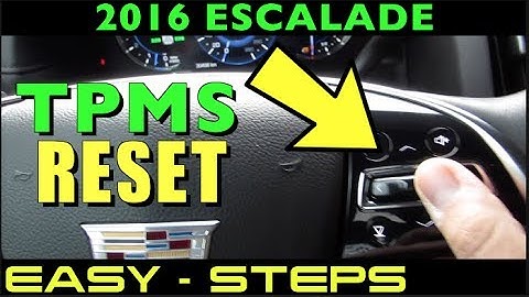 ПРОЦЕДУРА СБРОСА TPMS CADILLAC ESCALADE 2016 (ЛЕГКАЯ)