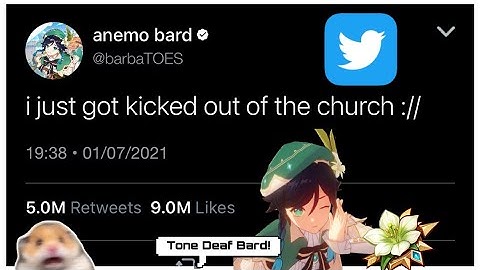 if genshin impact characters had twitter! pt. 2