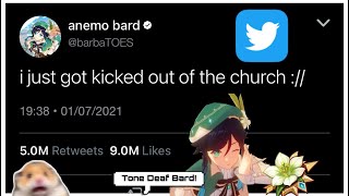 if genshin impact characters had twitter! pt. 2