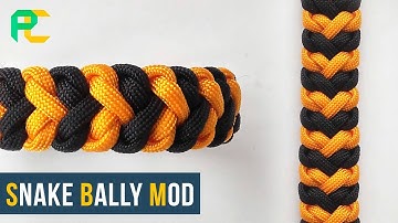How to make Snake Belly Modified | Paracord Bracelet tutorial