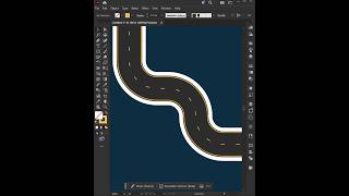 Learn how to create an Easy Road Pattern Design in Adobe Illustrator with this short New Tips #short