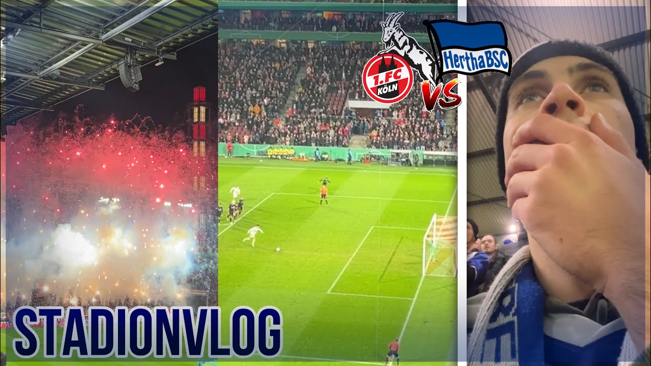ELFMETER IN DER 120. MINUTE...💔| 1 FC. KÖLN - HERTHA BSC STADIONVLOG NINS
