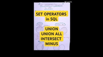 SET OPERATORS in SQL UNION UNION ALL INTERSECT MINUS #oracle #oraclesql #oracledatabase #dbms #sql