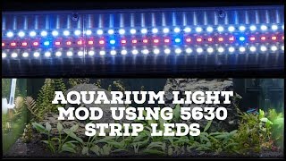 Overgave Verduisteren Toelating DIY Ecostyle Aquarium LED light mod (using 5630 strip LEDs) - YouTube