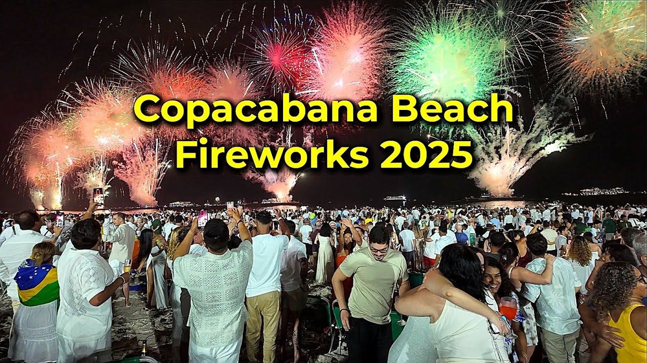 Fogos de Artifício do Réveillon em Copacabana 2025
