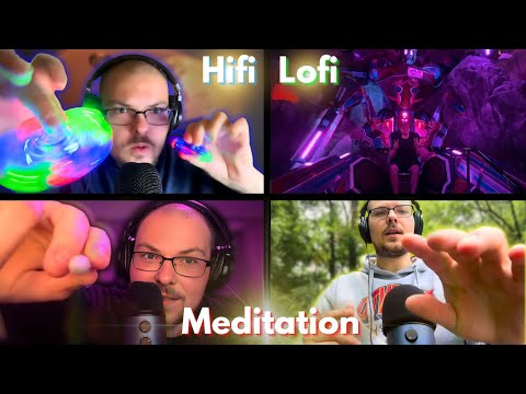 ASMR in 4 Places! (Lofi, hifi, public, meditation)