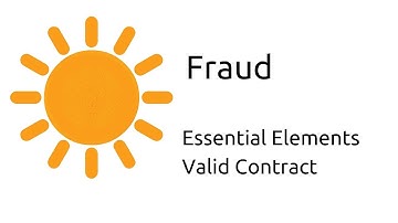 What is Fraud | Other Essential Elements of a Valid Contract | CA CPT | CS & CMA Foundation