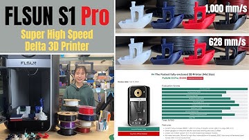 FLSUN S1 Pro Review: Delta 3D Printer at 1200mm/s, 40,000mm/s² Acceleration, 110mm³/s Flow