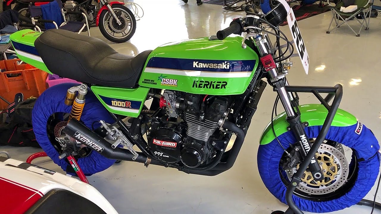 Kawasaki Z1000R  lean, mean and very green. With Kerker, Keihin