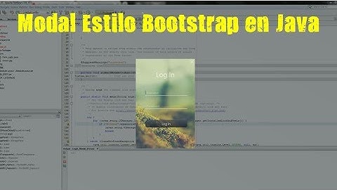 Login Modal bootstrap 4 Java Swing | #FactorySystem #Java #Netebeans