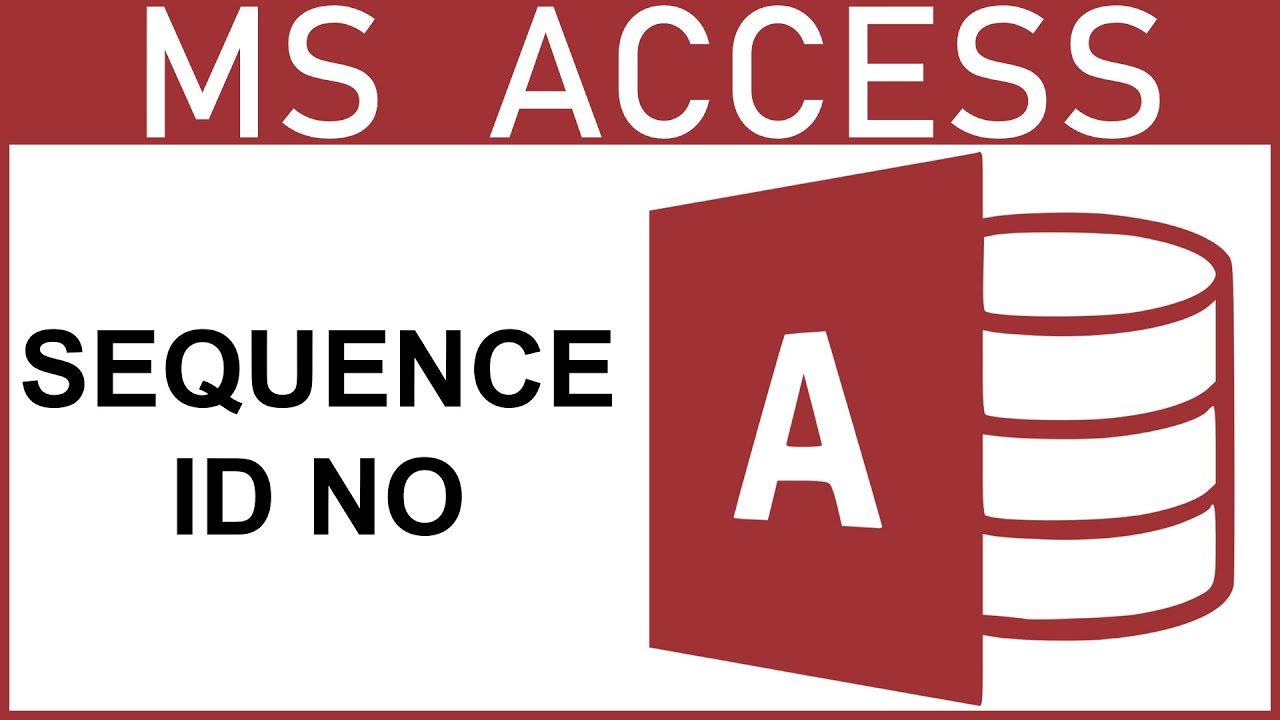 How to Create Sequence ID in MS Access (Auto Number Tutorial) - YouTube