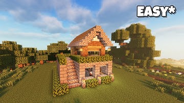 Minecraft: Easy Starter House 🏡 | 3 Minute Build Tutorial ⏱️