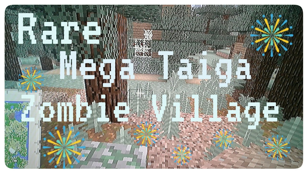 Minecraft PS3 Seed Rare Mega Taiga Zombie Village - YouTube