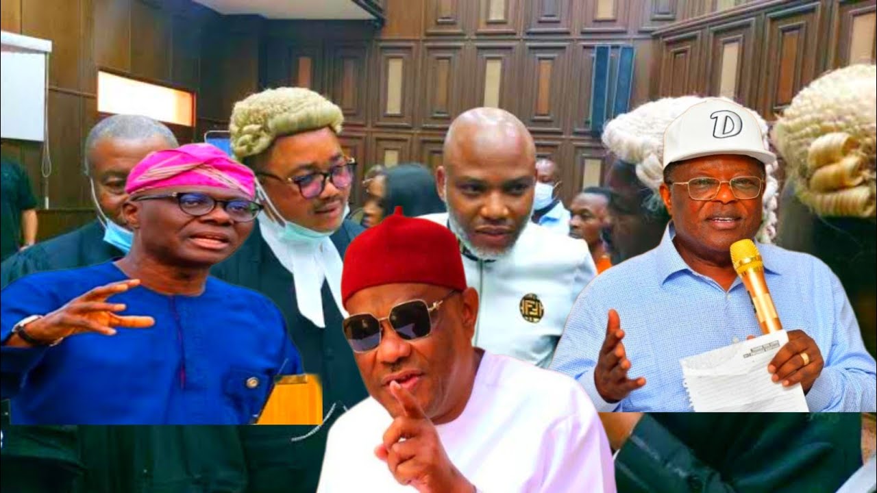 Drama Nnamdi Kanu Lists Sanwo-Olu, Nyesom Wike, Dave Umahi, Malami ...