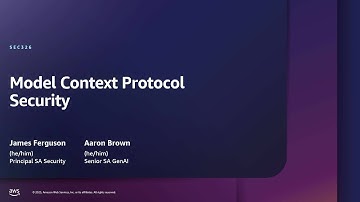 AWS re:Inforce 2025 - Secure remote MCP server deployment for Gen AI on AWS (SEC326)