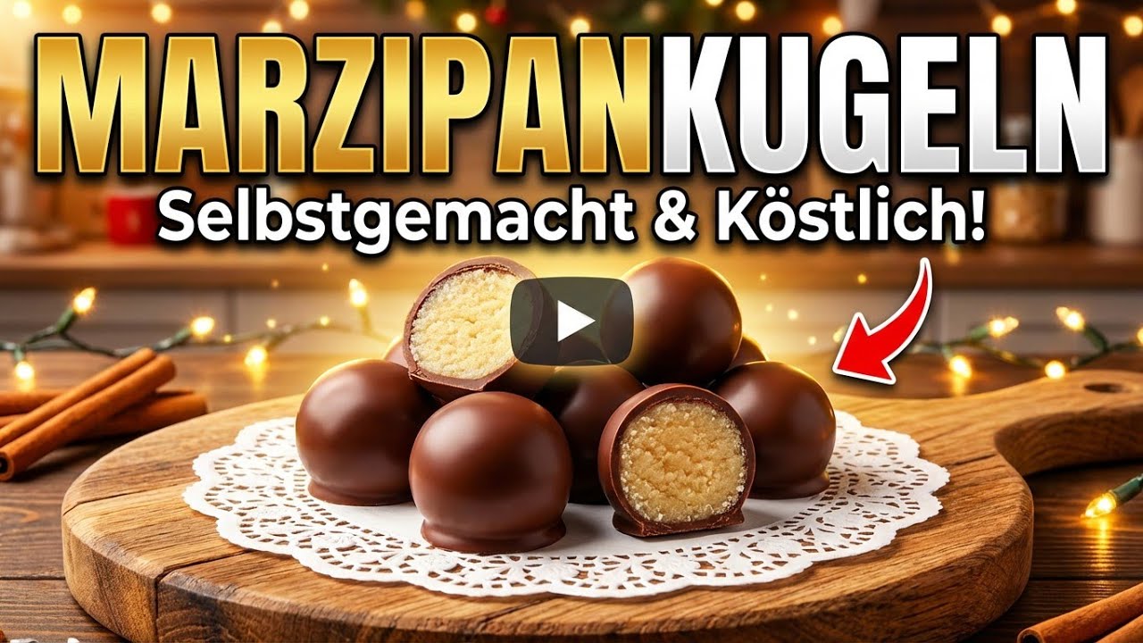Unglaublich cremig! So machst du perfekte Marzipan-Schoko-Kugeln