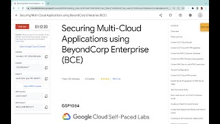Securing Multi-Cloud Applications using BeyondCorp Enterprise (BCE) || #qwiklabs || #GSP1034