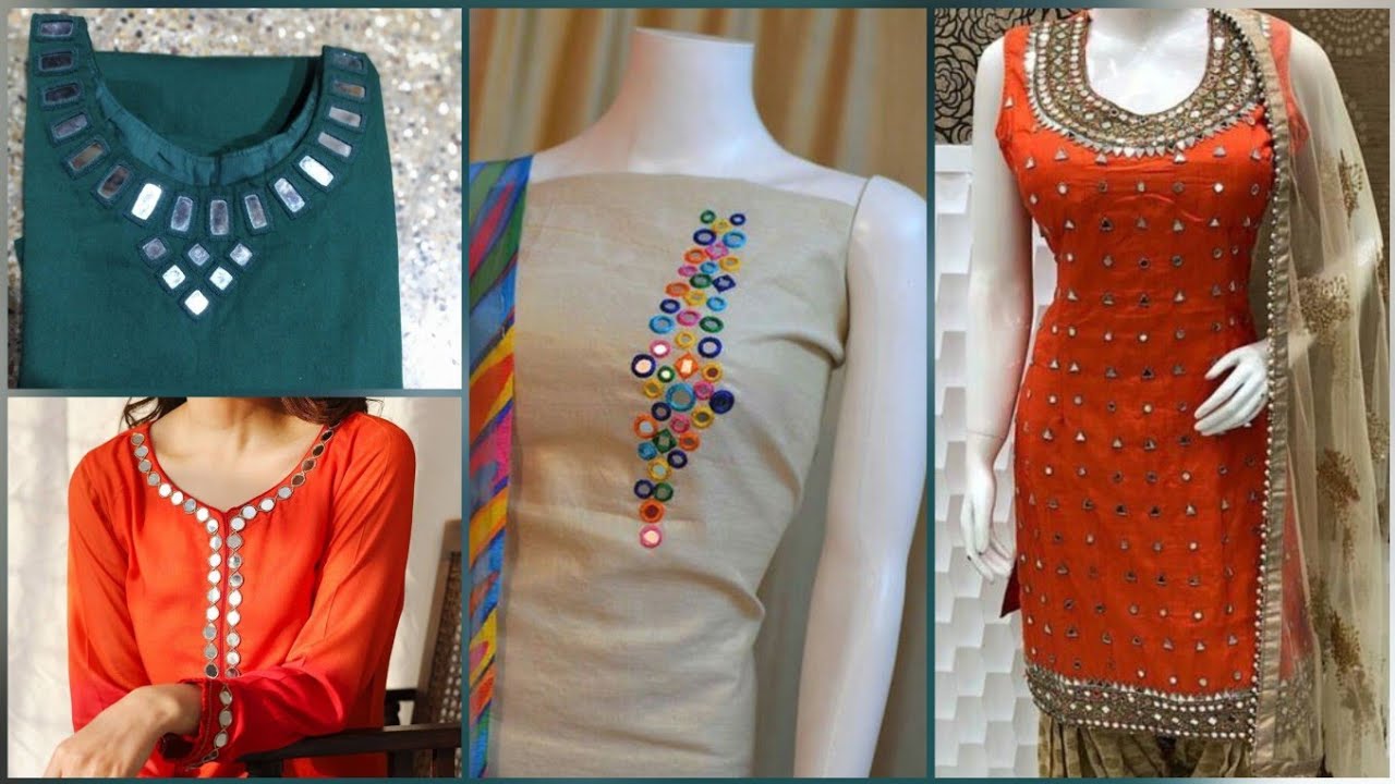 Bling it on with Mirror Work Kurtis & Tunics - Latest Trends