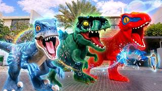 magic turns stretch dinosaur toys alive
