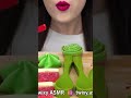 ASMR WATERMELON DESSERT *EDIBLE SPOONS 먹는 숟가락 먹방 EATING SOUND #shorts