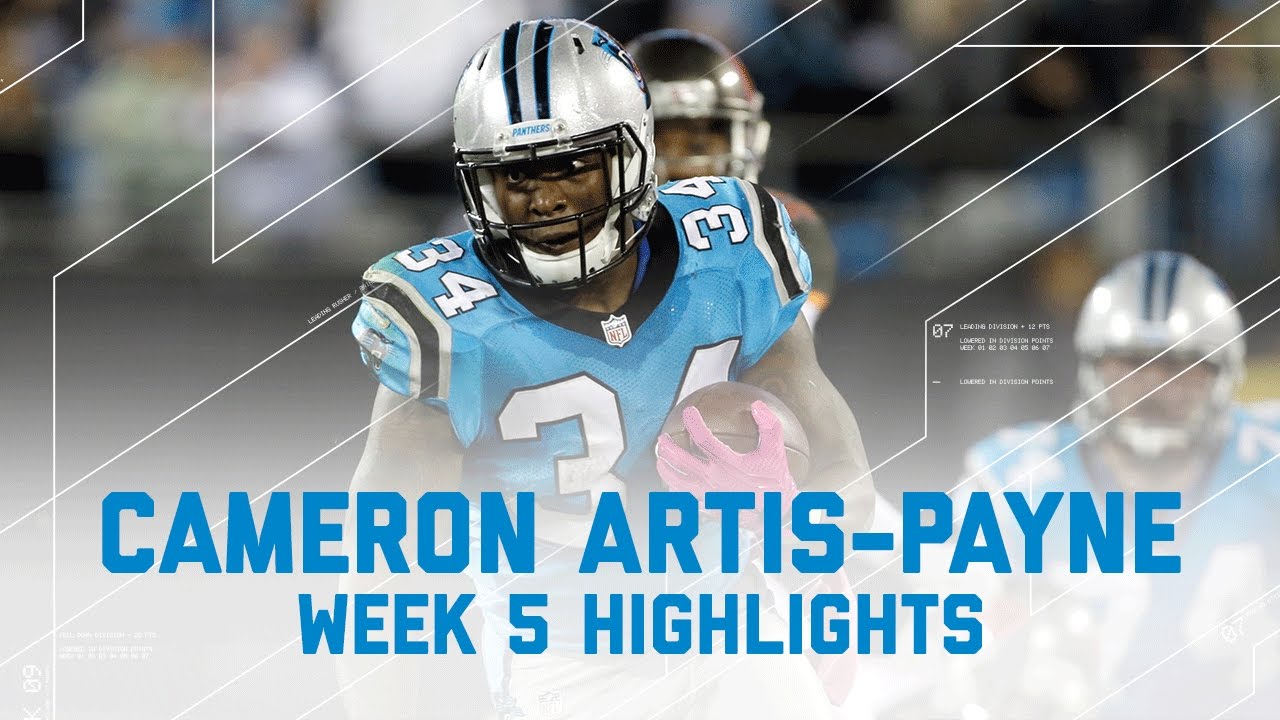 Panthers' Cameron Artis-Payne: Scores on Monday night