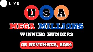 Mega Millions Lottery Drawing for Nov 08, 2024 - Live Winning Numbers & Results