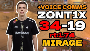 zont1x (34-19) rt:1.74 SoloQ +VOICE COMMS (mirage) l EU FACEIT RANKED l Jul 31, 2025 #cs2 #pov