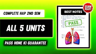 Human Anatomy & Physiology (HAP) All 5 Units Important Questions Solution | B Pharm 2nd Semester 