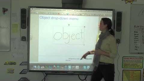 SMART Board - Level 1 - 3c - Manipulating Objects - Object Drop Down Menu