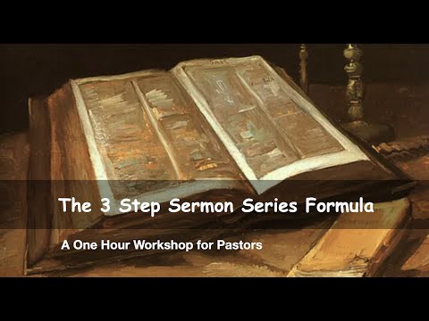The 3 Step Sermon Series Formula Workshop for Pastors