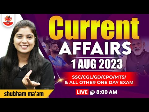 Current Affairs ! Daily Current Affairs For All Exams ! Current Affairs Daily Dose By Shubham Ma'am