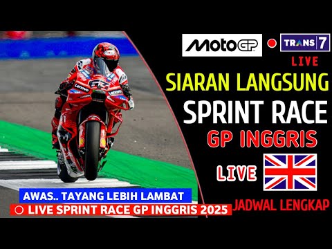Jadwal Siaran Langsung Sprint race MotoGP Inggris 2025 hari ini - gp ...