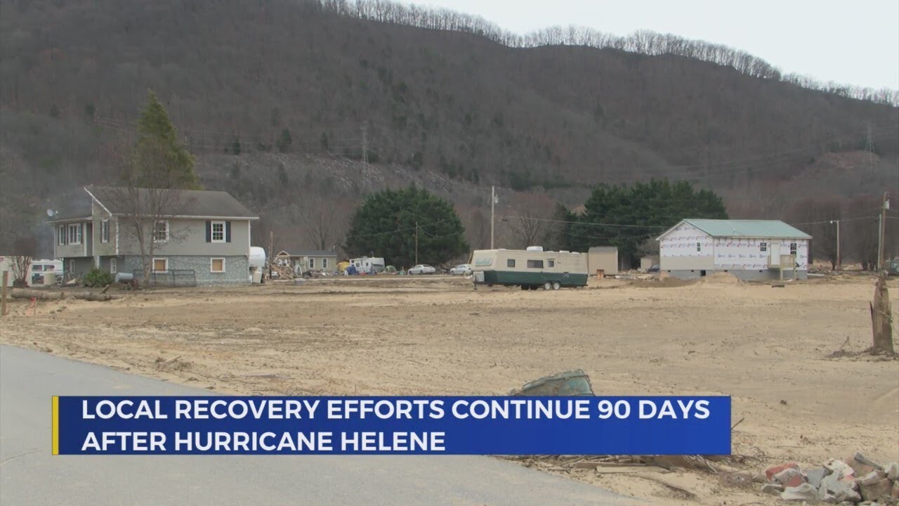 Recovery efforts continue three months after Hurricane Helene - YouTube