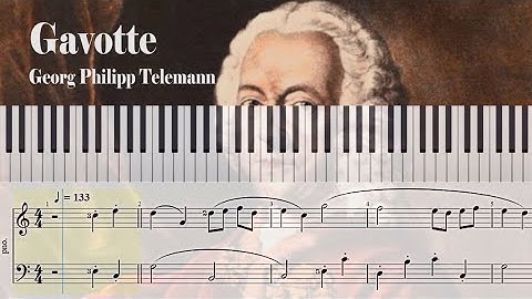 Gavotte - Georg Philipp Telemann | Sheet Music for Piano
