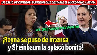¡Se puso intensa la mañanera! Sheinbaum entra en debate con Reyna Haydee, quien no dejaba hablar