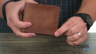 Fossil Men's Large Neel Coin Pocket Bifold Leather Wallet - Brown
