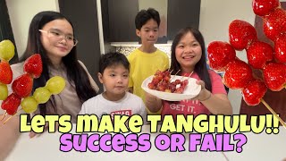 TRIED MAKING TANGHULU!! Success or Fail? | Ryzza Mae Dizon