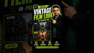 How to Get the VINTAGE FILM Look in Premiere Pro! (8mm Effect Tutorial) 🎞️✨