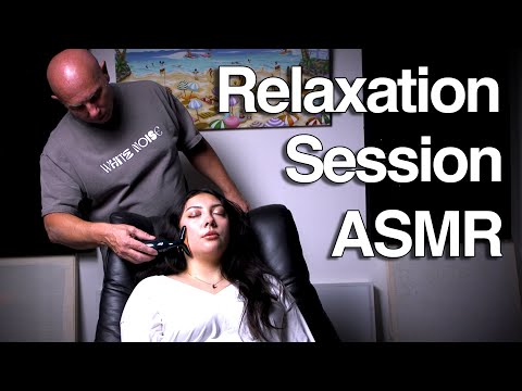 ASMR Relaxation Session with @ASMRJADE Face Massage - Hand Movements & Tuning Forks