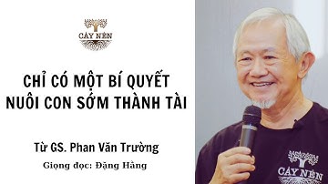 Chỉ có một bí quyết nuôi con sớm thành tài | GS Phan Văn Trường | Giọng đọc: Đặng Hằng | CNR