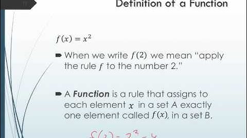 Chapter 4.1:  Functions