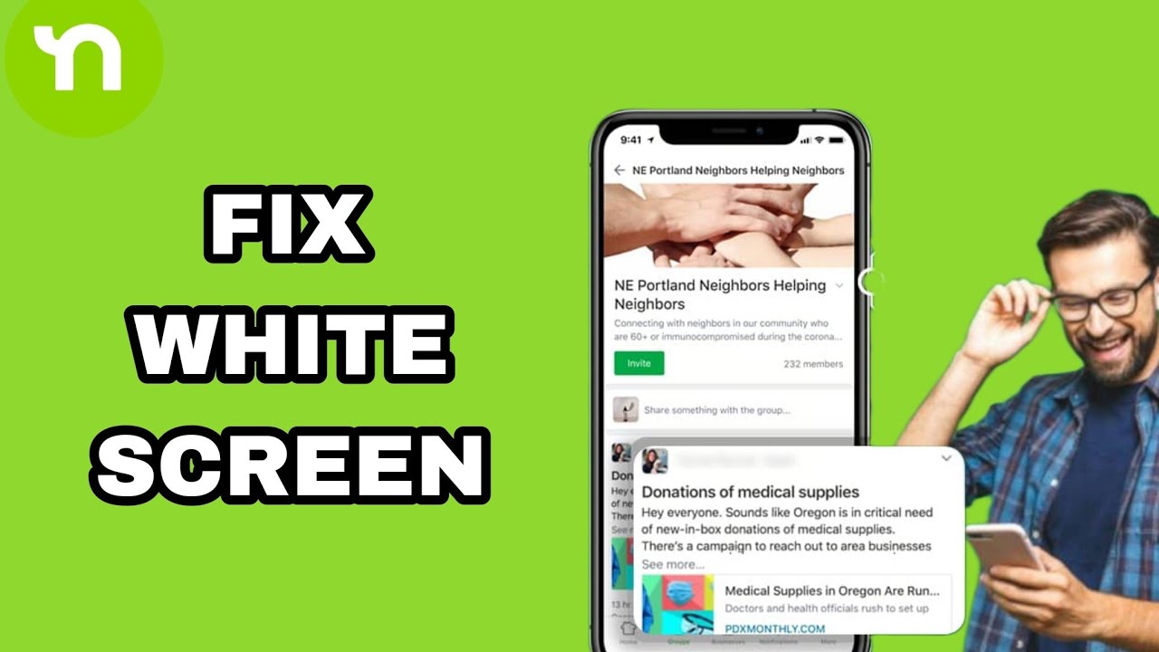 How To Fix And Solve Nextdoor App White Screen | Final Solution - YouTube